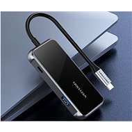 Vention Type-C (USB-C) USB-C to 4x USB3.0 / PD 0.15M Gray Mirrored Surface Type - USB Hub