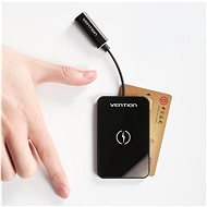 Vention Wireless Charger 15W Ultra Thin Mirrored Surface Type 0.05m Black - Bezdrátová nabíječka