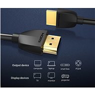 Vention Portable HDMI 2.0 Cable 3m Black - Video kabel