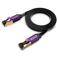 Vention Flat Cat.7 Patch Cable 8m Black - Síťový kabel