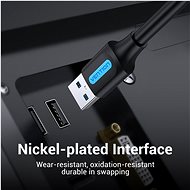Vention USB 3.0 Male to USB Male Cable 2M Black PVC Type - Datový kabel