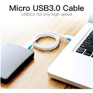 Vention USB 3.0 (M) to Micro USB-B (M) 0.5m Black - Datový kabel