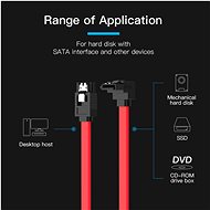 Vention SATA 3.0 Cable 0.5m Red - Datový kabel