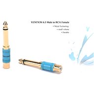 Vention 6.3mm Male Jack to RCA Female Audio Adapter Gold - Redukce