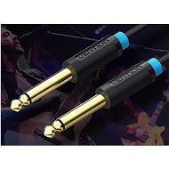 Vention 6.3mm Jack Male to Male Audio Cable 1.5m Black - Audio kabel