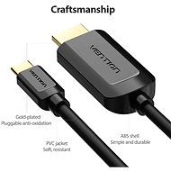 Vention Type-C (USB-C) to HDMI Cable 1.5m Black - Video kabel
