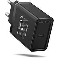 Vention 1-port USB-C Wall Charger (20W) Black - Nabíječka do sítě