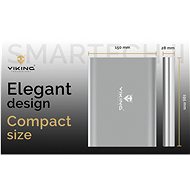 Viking Smartech II 40000mAh šedá QC 3.0 - Powerbanka