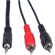 PremiumCord jack M 3.5 -> 2x cinch M, 5m - Audio kabel
