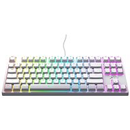 XTRFY K4 TKL RGB, Kailh Red, Bílá - US - Herní klávesnice