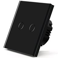 iQtech Millennium, Zigbee 2x NoN vypínač Smartlife, černý - Vypínač