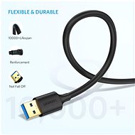 Ugreen USB 3.0 (M) to USB 3.0 (M) Cable Black 0.5m - Datový kabel