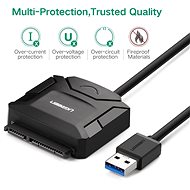 Ugreen USB 3.0 to 3.5'&quot; / 2.5&quot; SATA III SSD / HDD Adapter Cable Black - Redukce