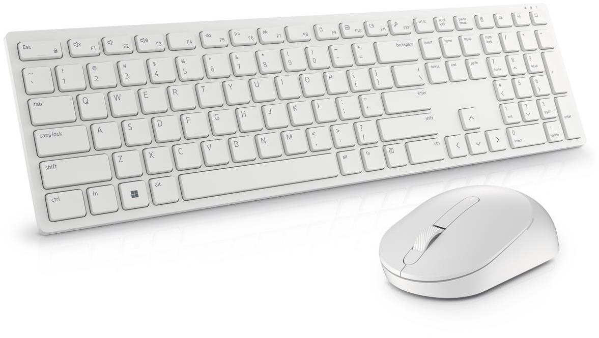 Set klávesnice a myši Dell Pro KM5221 W biela – CZ Screen