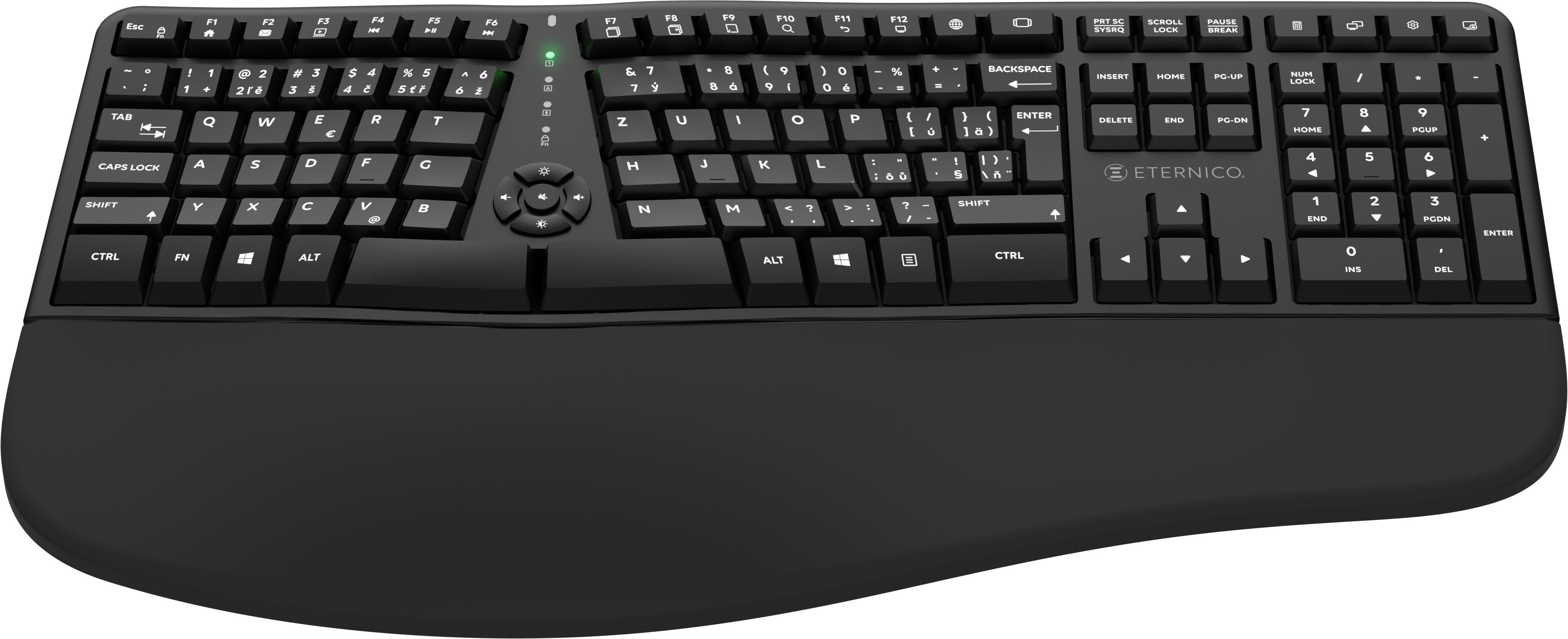 Keyboard Eternico Ergonomic Keyboard wireless KS2450 black - EN/SK ...