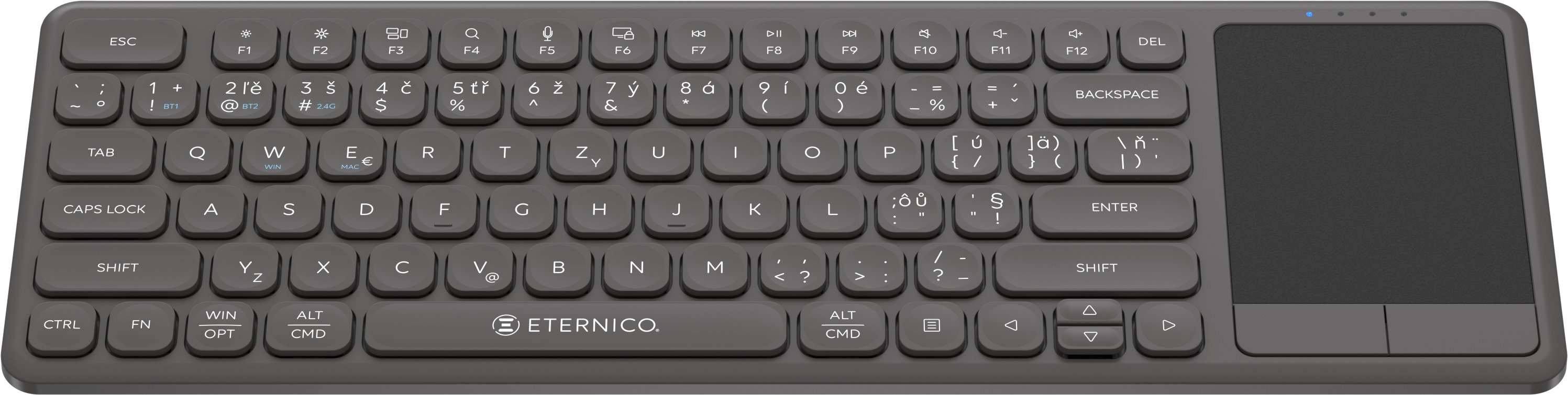 Keyboard Eternico Wireless Keyboard Touchpad KSB5250 - CZ/SK ...