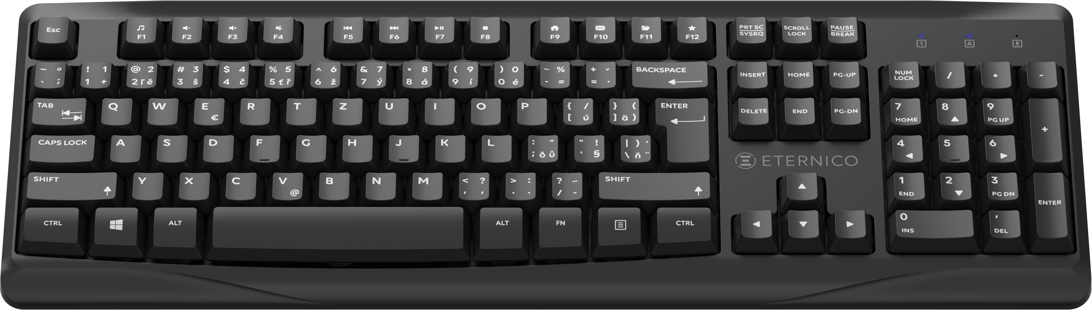 Keyboard and Mouse Set Eternico Essential Wireless set KS4010 black - CZ/SK ...