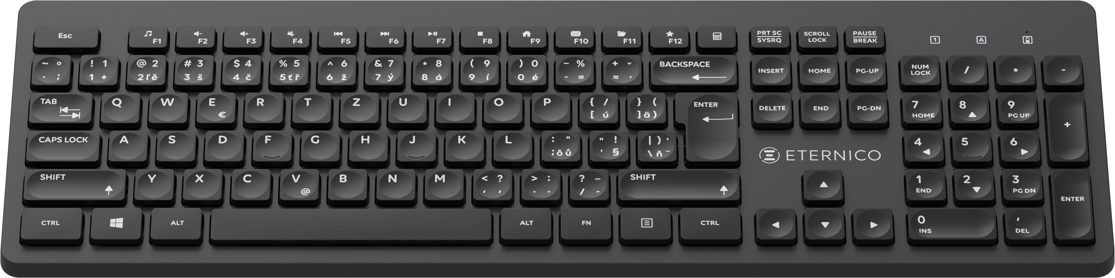 Keyboard and Mouse Set Eternico Essential Wireless set KS4011 black - CZ/SK ...