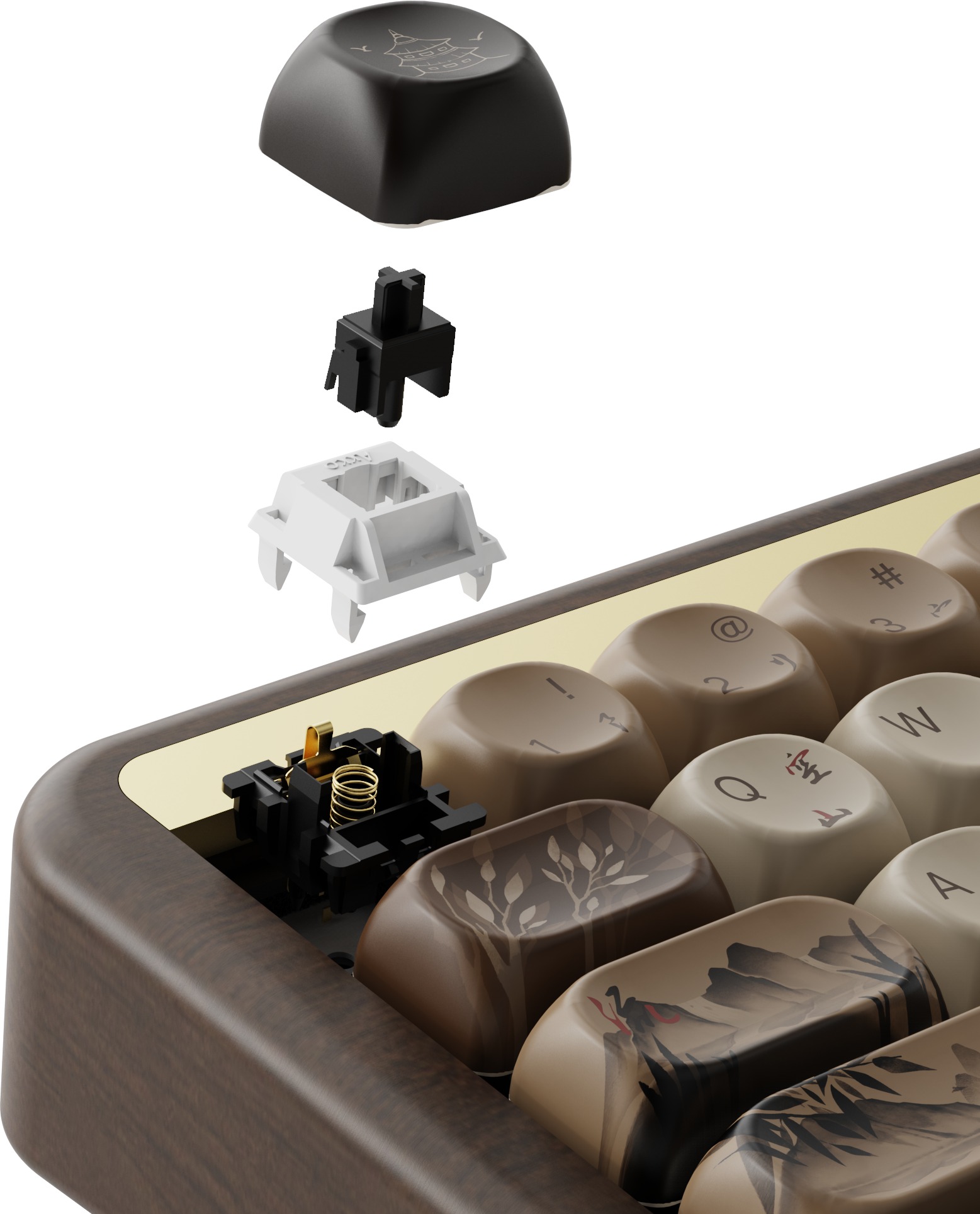 Gaming Keyboard AKKO MU01 Mountain Seclusion
(AKKO Rosewood switches) ...