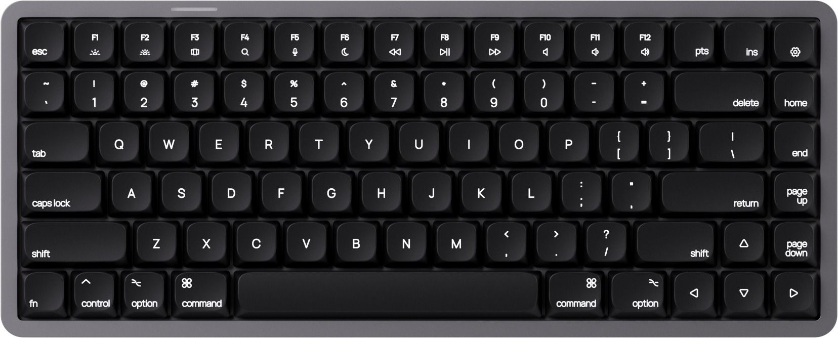 Billentyűzet AKKO Air 01 Low Profile Space Gray ...