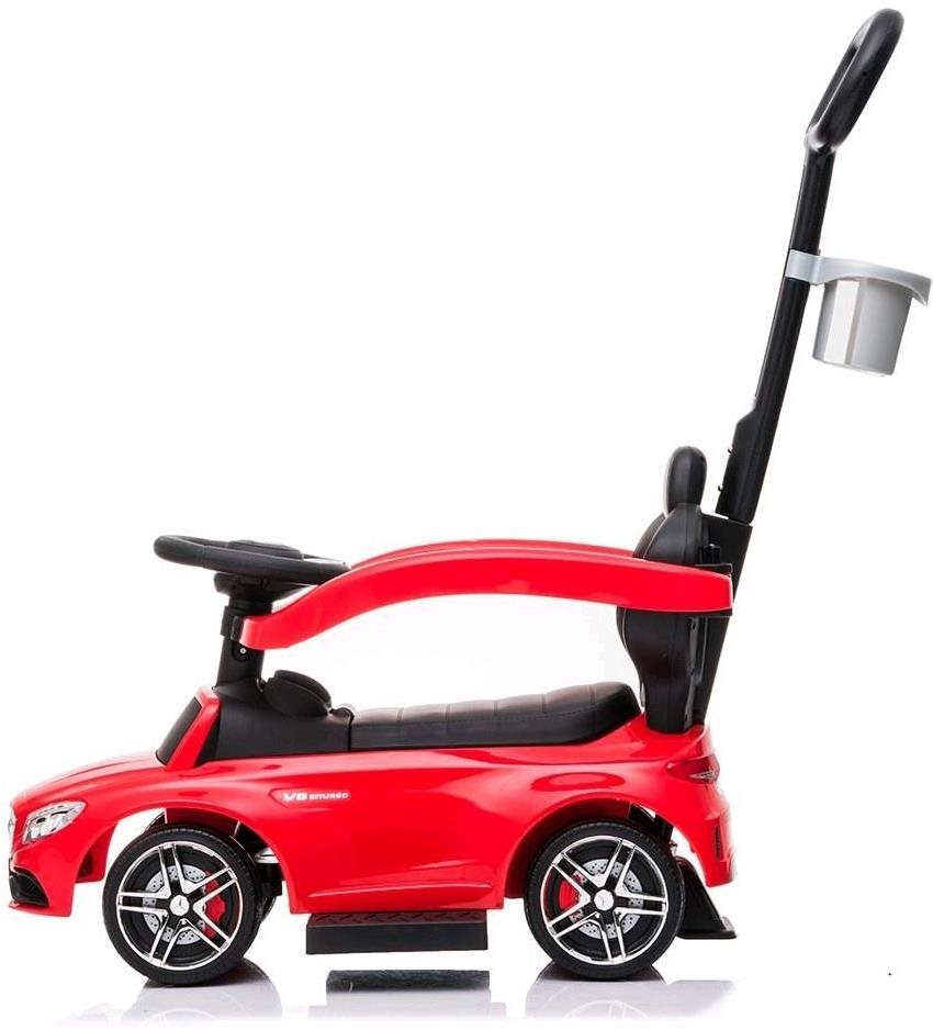 Balance Bike BABY MIX Balance Bike with Guide Bar Mercedes-Benz AMG C63 Coupe Red Lateral view