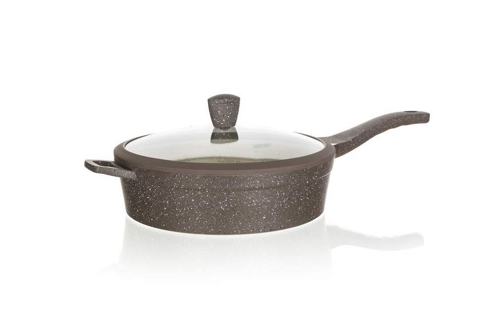 Pan Banquet Deep frying pan MARRONE 28 x 7,5 cm, 4 l, with lid ...