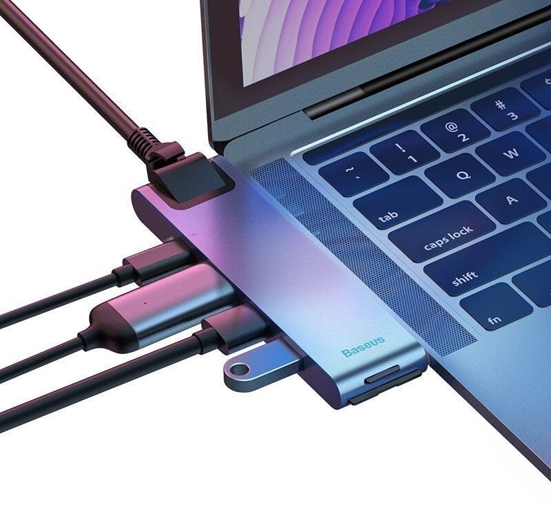 Dockingstation Baseus Thunderbolt Pro 7in1 Smart Dock Grau Mermale/Technologie