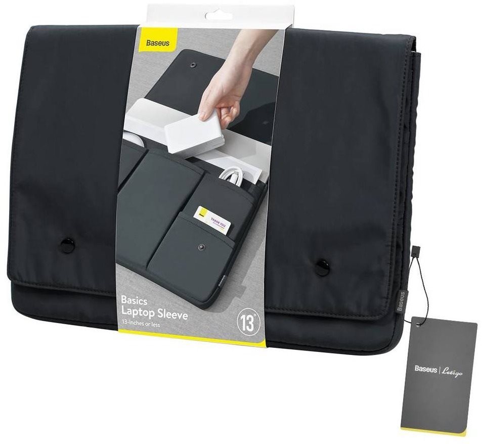 Laptop tok Baseus Basics Series 13 Laptop Sleeve Case Dark Grey Csomagolás/doboz