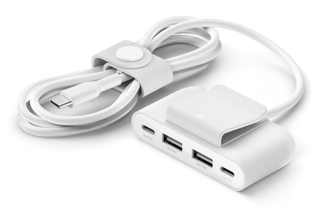 USB Hub Belkin USB power extender, 2xC 2xA up to 30W, white ...