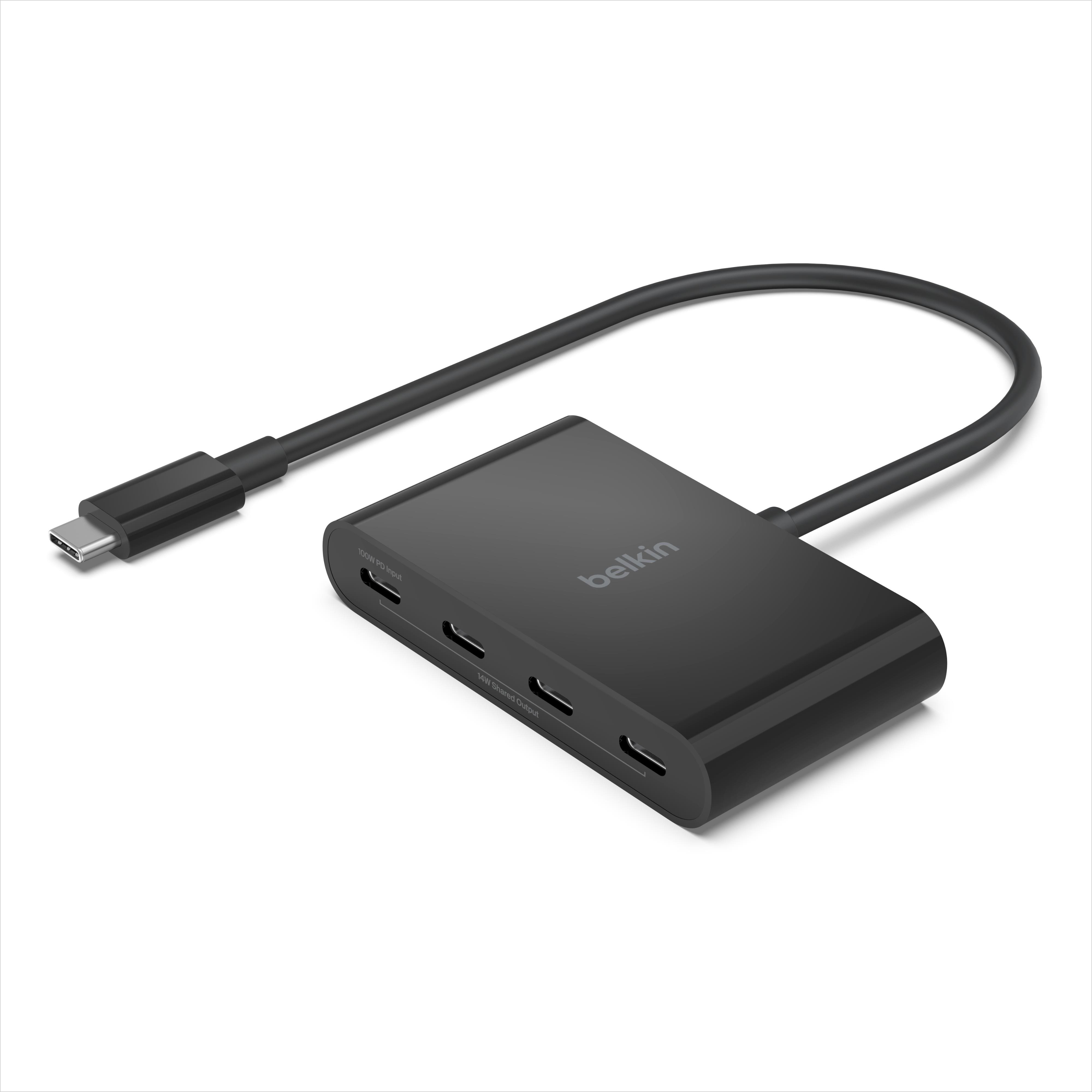 USB Hub Belkin CONNECT USB-C to 4-Port USB-C Hub - Black ...