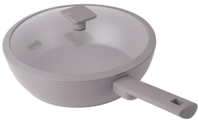 Wok Pan BERLINGERHAUS Wok pan with titanium surface and lid 30 cm Taupe Collection ...