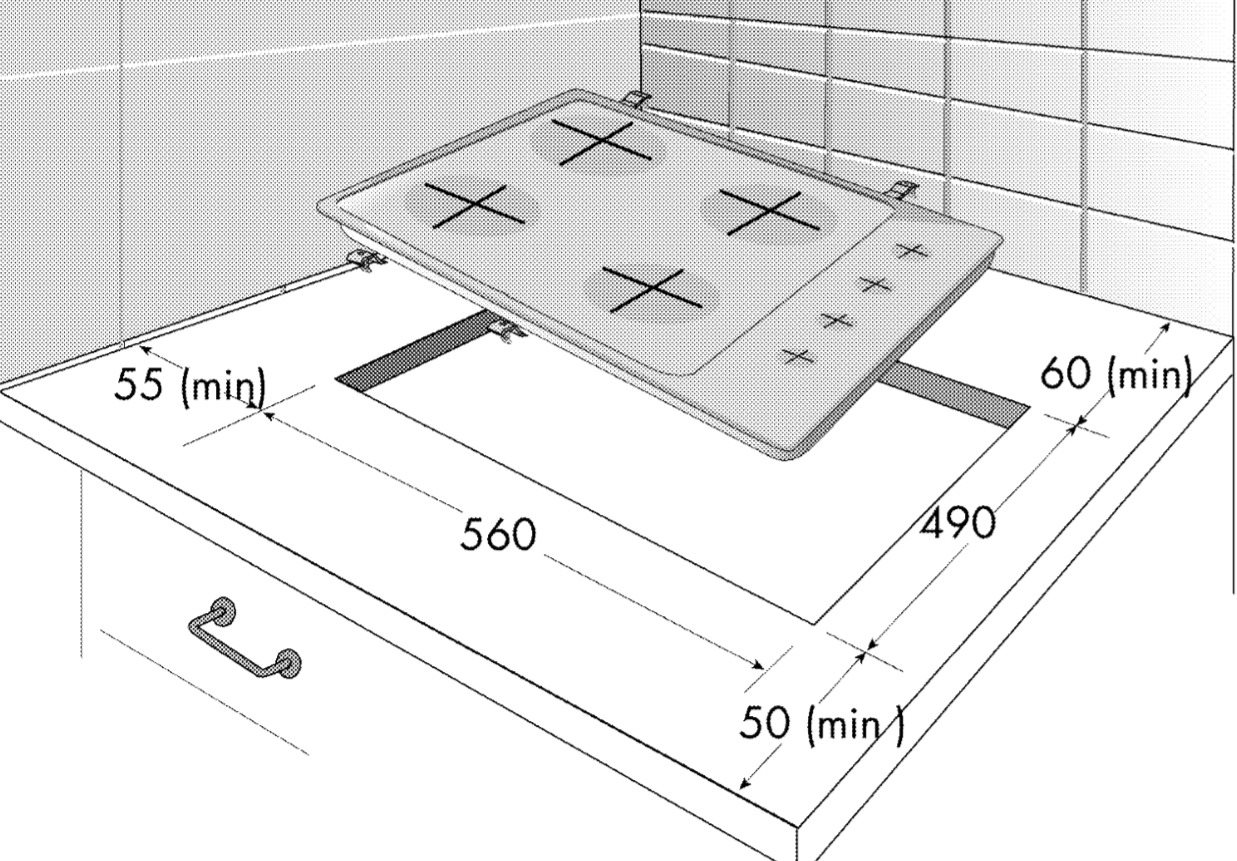 Cooktop BEKO HIZG 64121 SX Technical draft