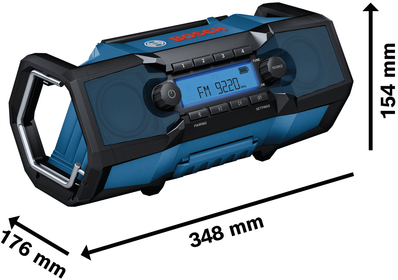 Radio BOSCH Professional Workshop radio AKU GPB18V-3C, 0.601.4A3.200 (without AKU) ...