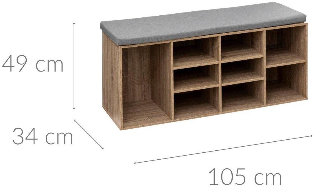 Shoe Rack 5five Simply Smart Shoe rack with seat, 105 × 34 × 49 cm ...