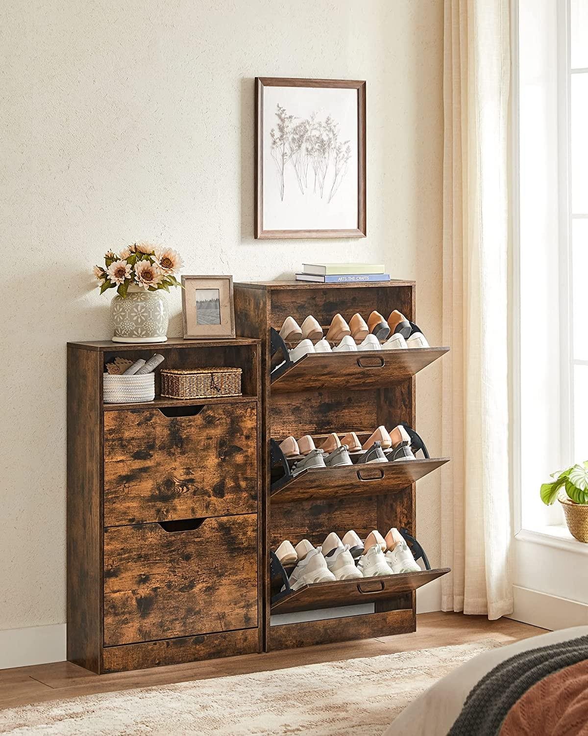 Shoe Rack Houseland Vasagle Breta, brown ...