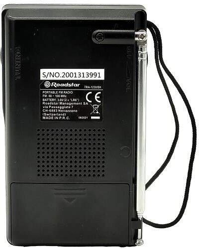 Radio Roadstar TRA-1230/BK ...