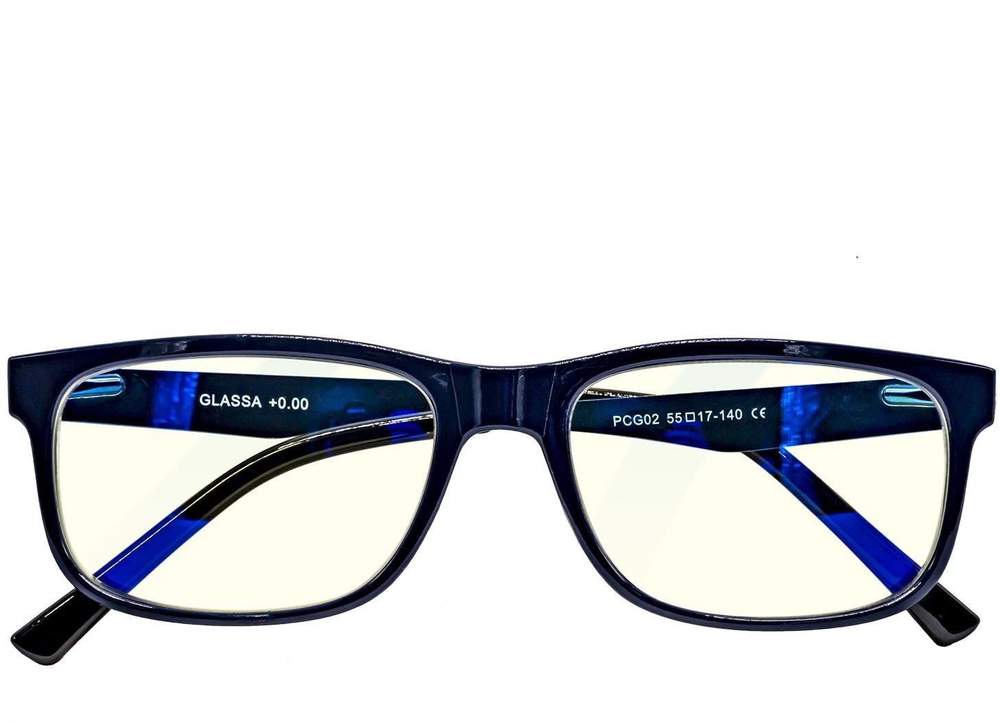 Okuliare GLASSA Blue Light Blocking Glasses PCG 02, dioptrie: +0.00, modrá Screen
