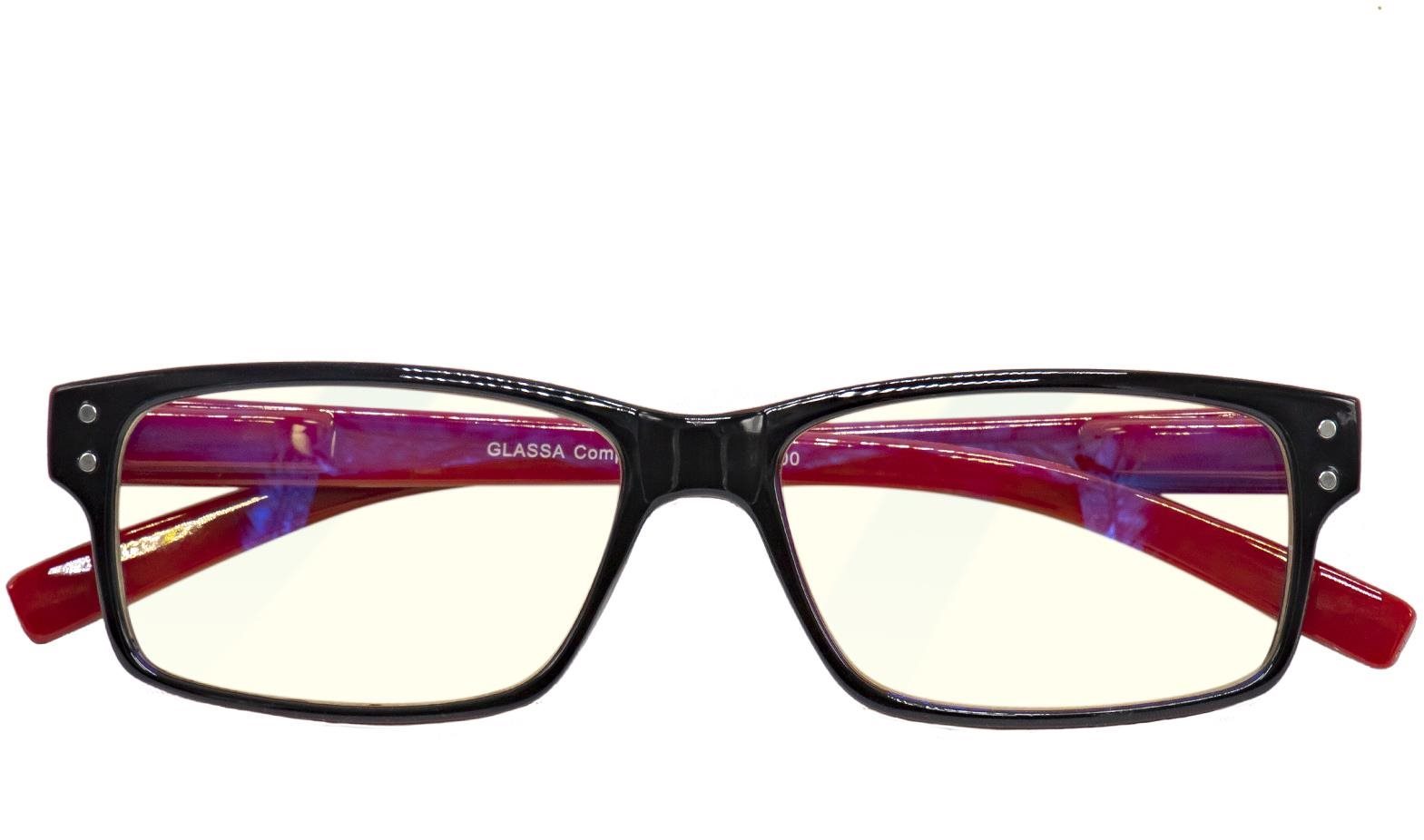 Okuliare GLASSA Blue Light Blocking Glasses PCG 05, dioptrie: +1.50 červená Screen