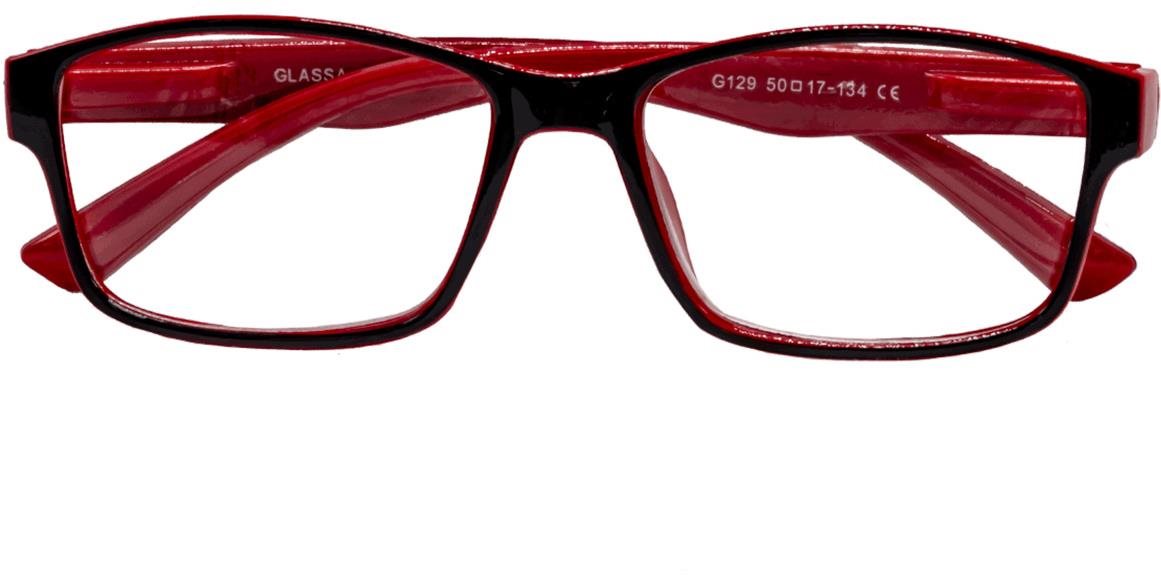 Okuliare GLASSA okuliare na čítanie G 129, +5,00 dio, červené ...
