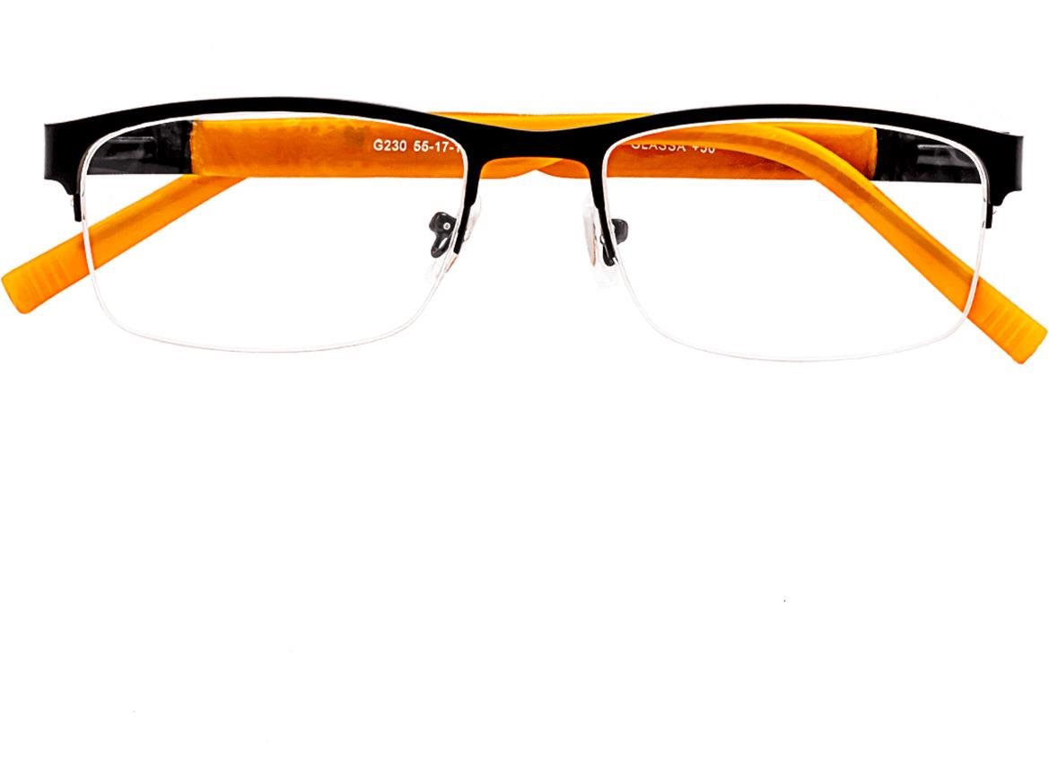 Okuliare GLASSA okuliare na čítanie G 230, +0,50 dio, oranžovo/čierne ...