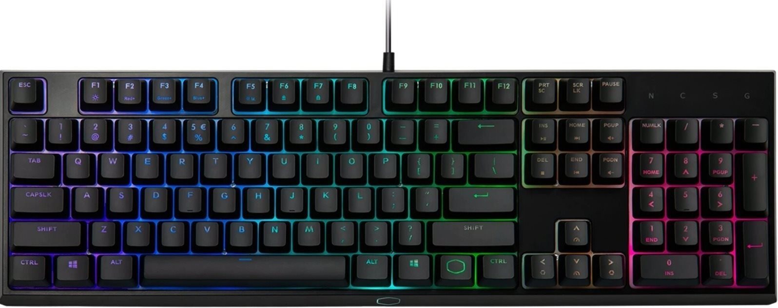 Gaming Keyboard Cooler Master MK110, US Layout, Black Screen