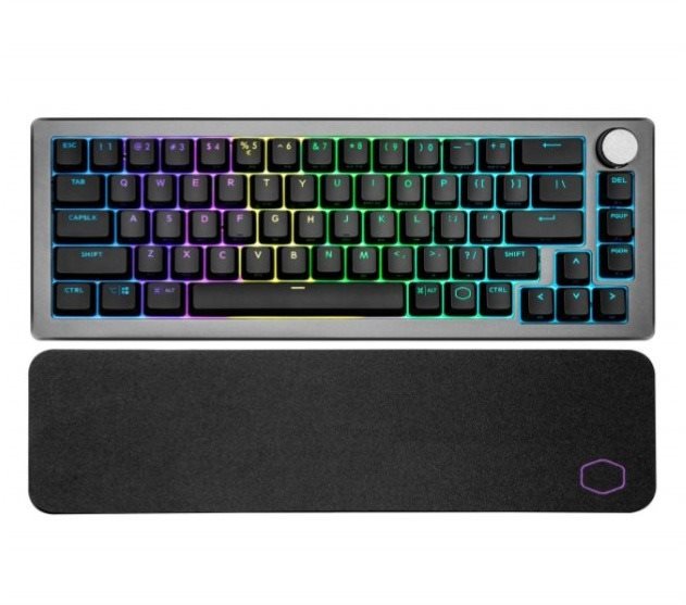 Gamer billentyűzet Cooler Master CK721, TTC RED Switch, RGB LED, fekete - US Képernyő