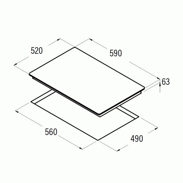 Cooktop CATA IB 6203 BK Technical draft