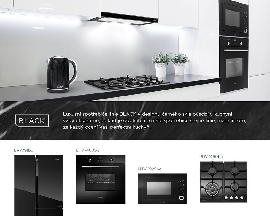 Oven & Cooktop Set CONCEPT ETV7460bc + CONCEPT PDV7260bc Lifestyle