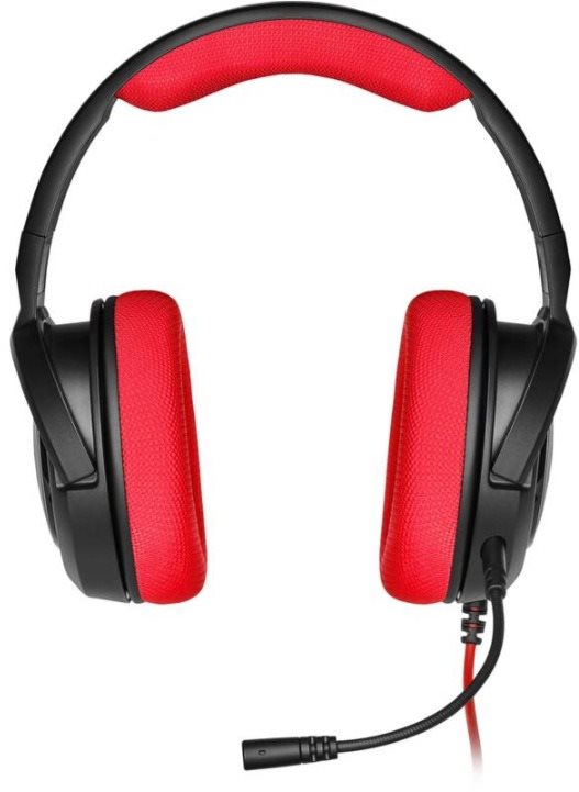 Gamer fejhallgató Corsair HS35 Red, piros színű Képernyő