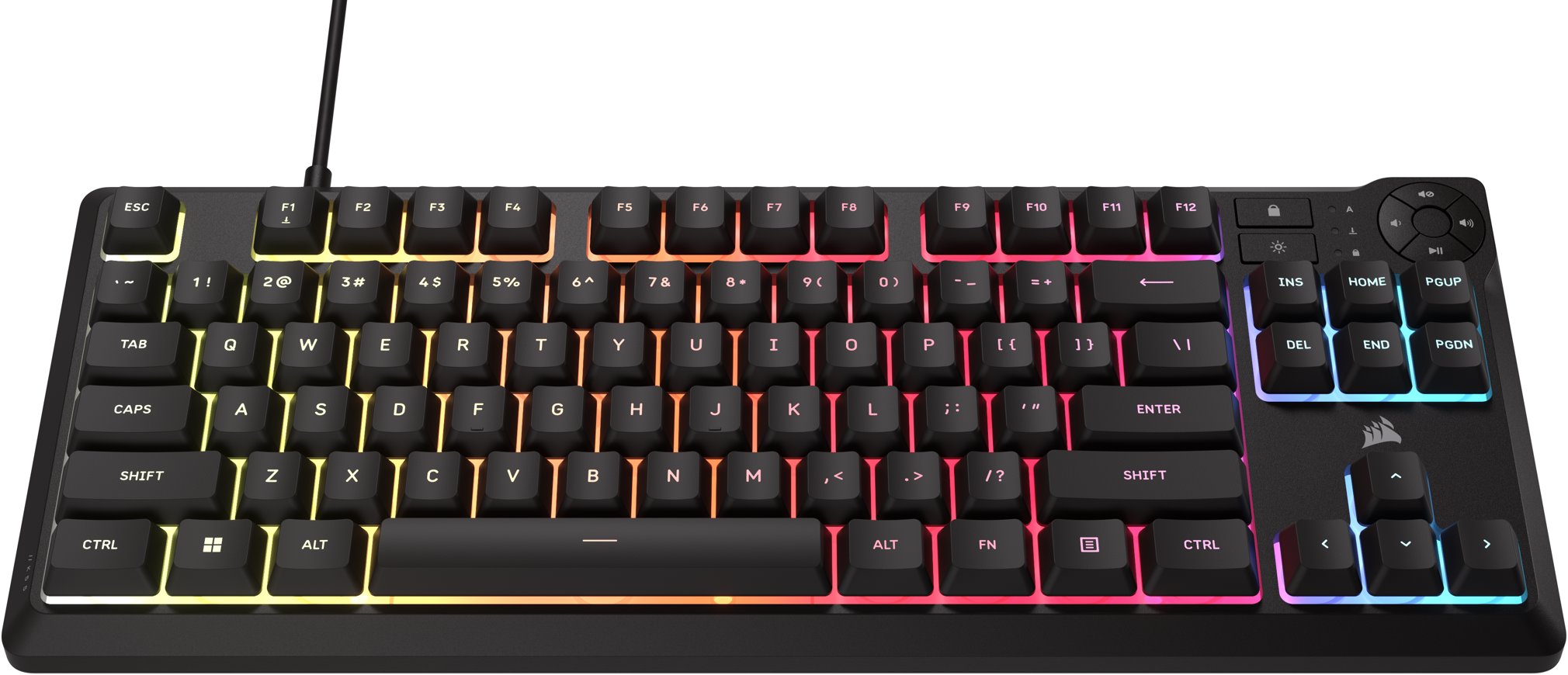 Gaming Keyboard Corsair K55 CORE TKL Black - US ...