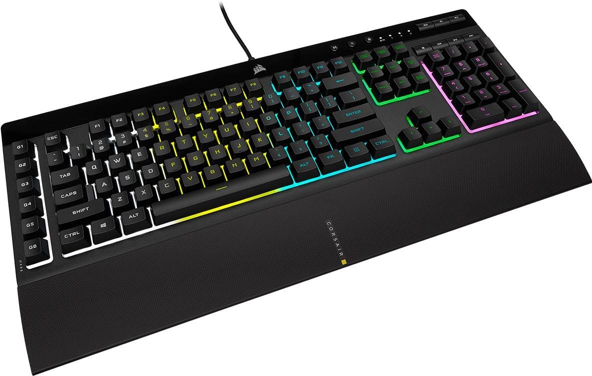 Keyboard and Mouse Set Corsair K55 Pro + Harpoon RGB Pro Combo Lateral view