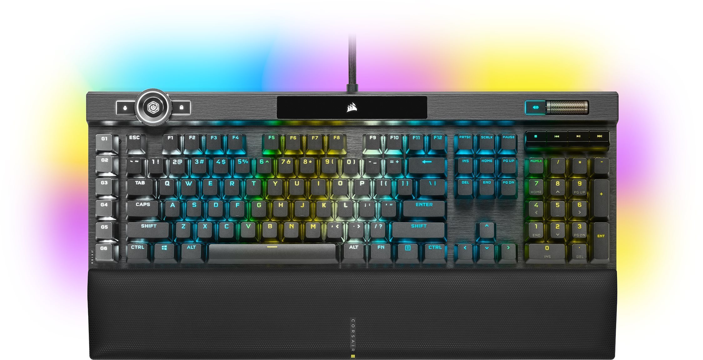 Herná klávesnica Corsair K100 RGB OPX - US Screen