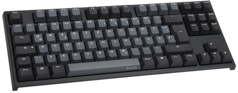 Gaming-Tastatur Ducky ONE 2 TKL Skyline PBT - MX-Red - DE Seitlicher Anblick