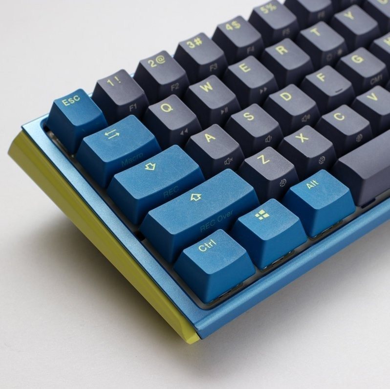Gaming-Tastatur Ducky One 3 Daybreak SF, RGB LED - MX-Blue - DE Seitlicher Anblick